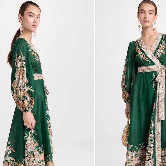 ZIMMERMANN
Devi printed cotton wrap dress - US 12 - Picture 5 of 15